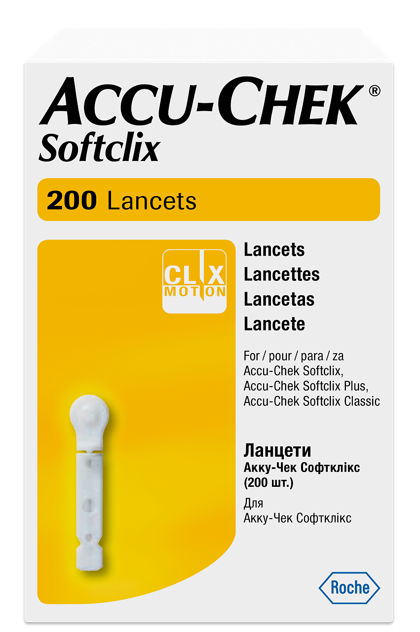 АККУ-ЧЕК ЛАНЦЕТЫ СОФТКЛИКС №200 Д
