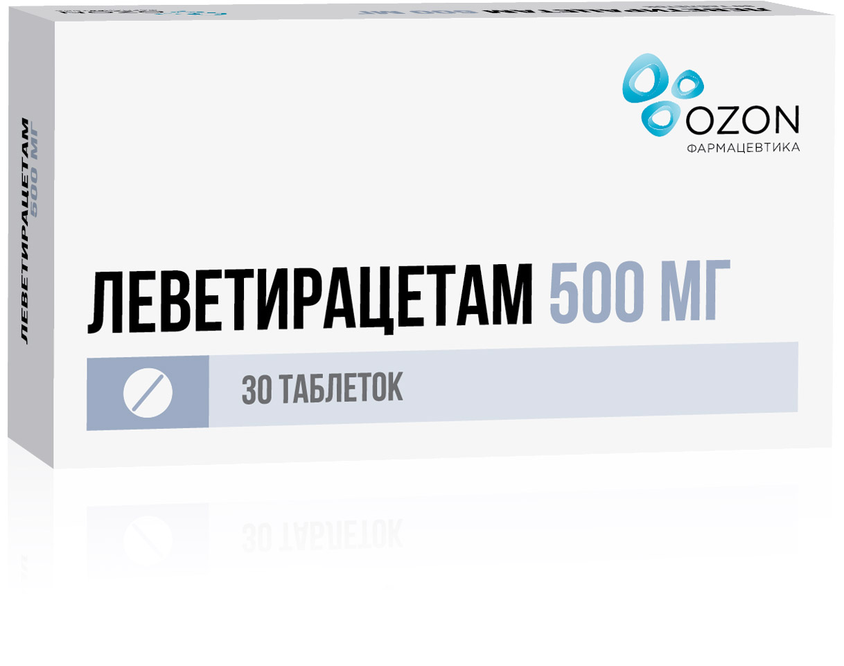 ЛЕВЕТИРАЦЕТАМ ТАБ П/О 500МГ №30/ОЗОН/