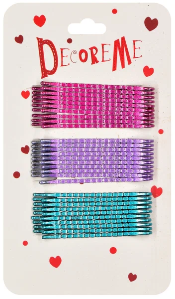 ЗАКОЛКА ДЛЯ ВОЛОС 4,5СМ 3 ЦВЕТА 2-718/07 30ШТ