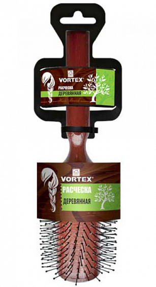 РАСЧЕСКА ВОРТЕКС ДЕРЕВЯННАЯ 51029