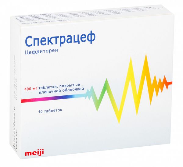 СПЕКТРАЦЕФ ТАБ П/О 400МГ №10