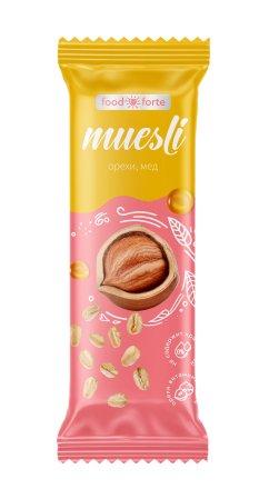 БАТОНЧИК МЮСЛИ FOODFORTE ОРЕХИ МЕД 50Г