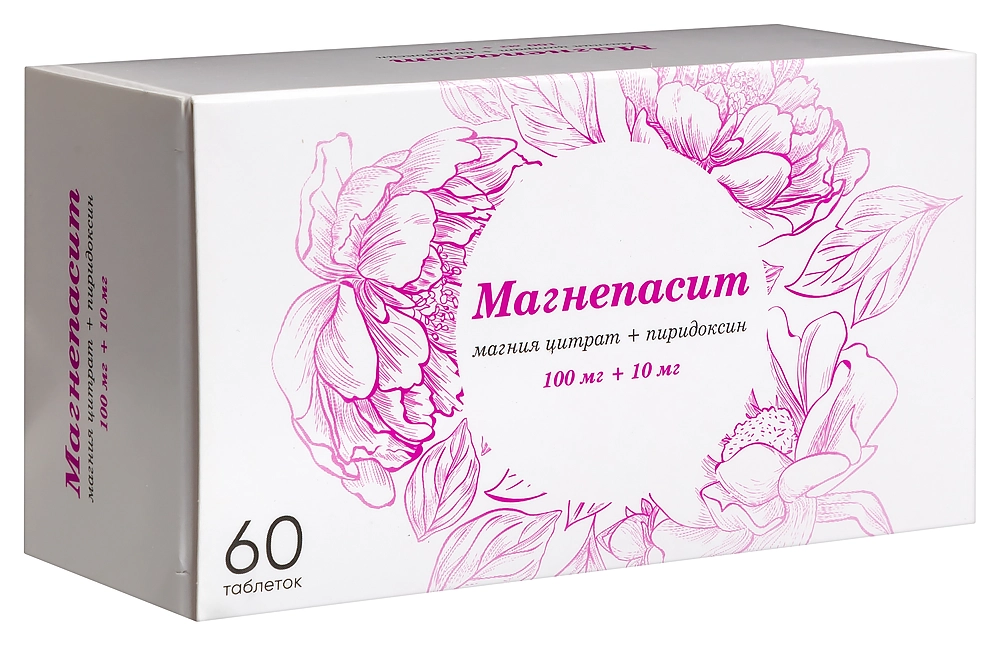 МАГНЕПАСИТ ТАБ П/П/О 100МГ+10МГ №60/ОЗОН/