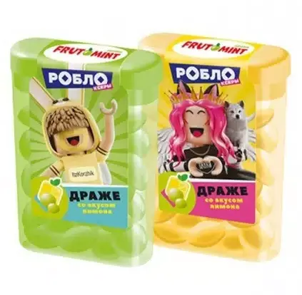 РОБЛОКСЕРЫ ЖЕНЯША,FIL1KTOR FRUTOMINT ДРАЖЕ В БЛОКАХ 14Г УТ75925/КОНФИТРЕЙД/