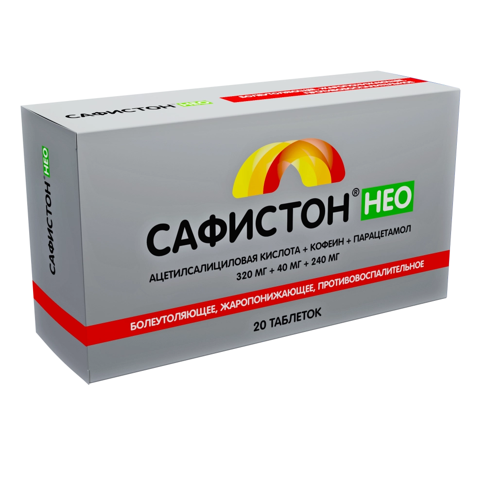 САФИСТОН НЕО ТАБ 320МГ+40МГ+240МГ №20/ОЗОН/