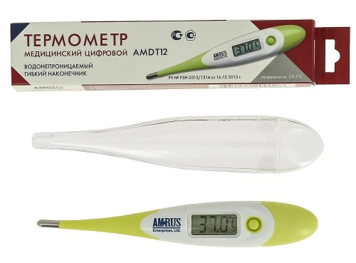 ТЕРМОМЕТР МЕД ЦИФРОВОЙ С БОЛЬШИМ ДИСПЛЕЕМ АМРУС AMDT-12