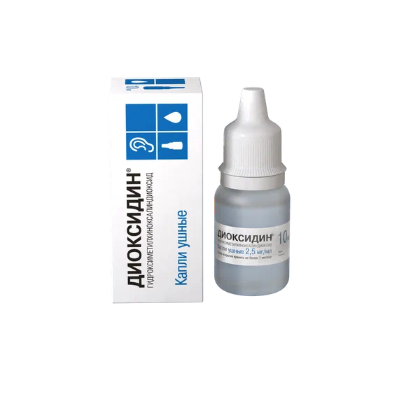 ДИОКСИДИН КАПЛИ УШНЫЕ 2,5МГ/МЛ 10МЛ/ВАЛЕНТА ФАРМ/