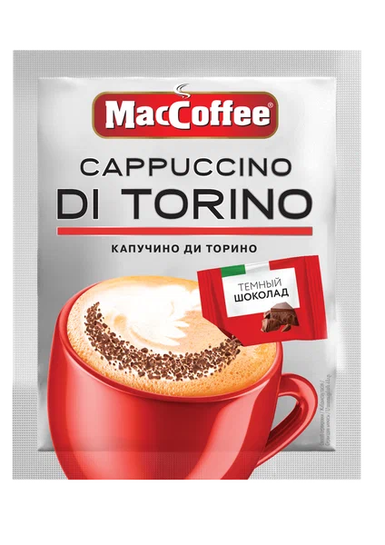 НАПИТОК КОФЕЙНЫЙ МАК КАП ДИ ТОРИНО РАСТВ С ТЕМНЫМ ШОК 25,5Г №1