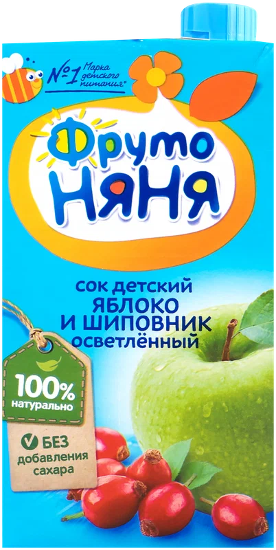ФРУТОНЯНЯ СОК ЯБЛОКО И ШИПОВНИК ОСВЕТЛЕН С 3-Х ЛЕТ 500МЛ