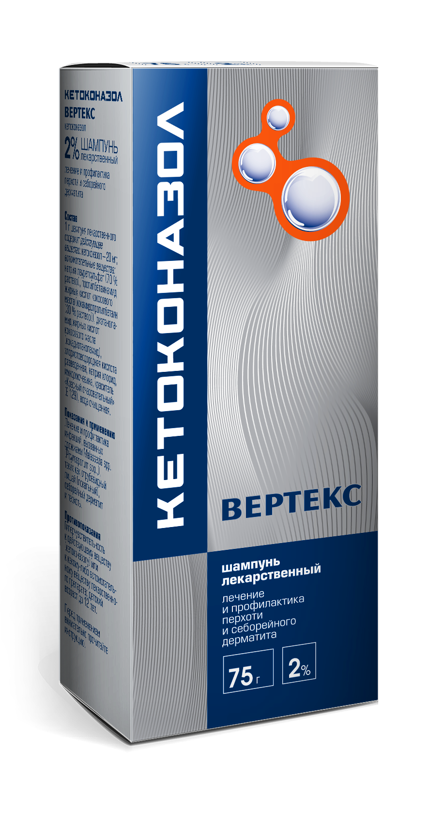 КЕТОКОНАЗОЛ ШАМПУНЬ ЛЕК 2% 150МЛ/ВЕРТЕКС/