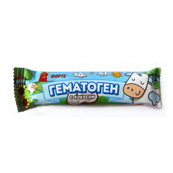 ГЕМАТОГЕН ФОРТЕ С КОКОСОМ 40Г