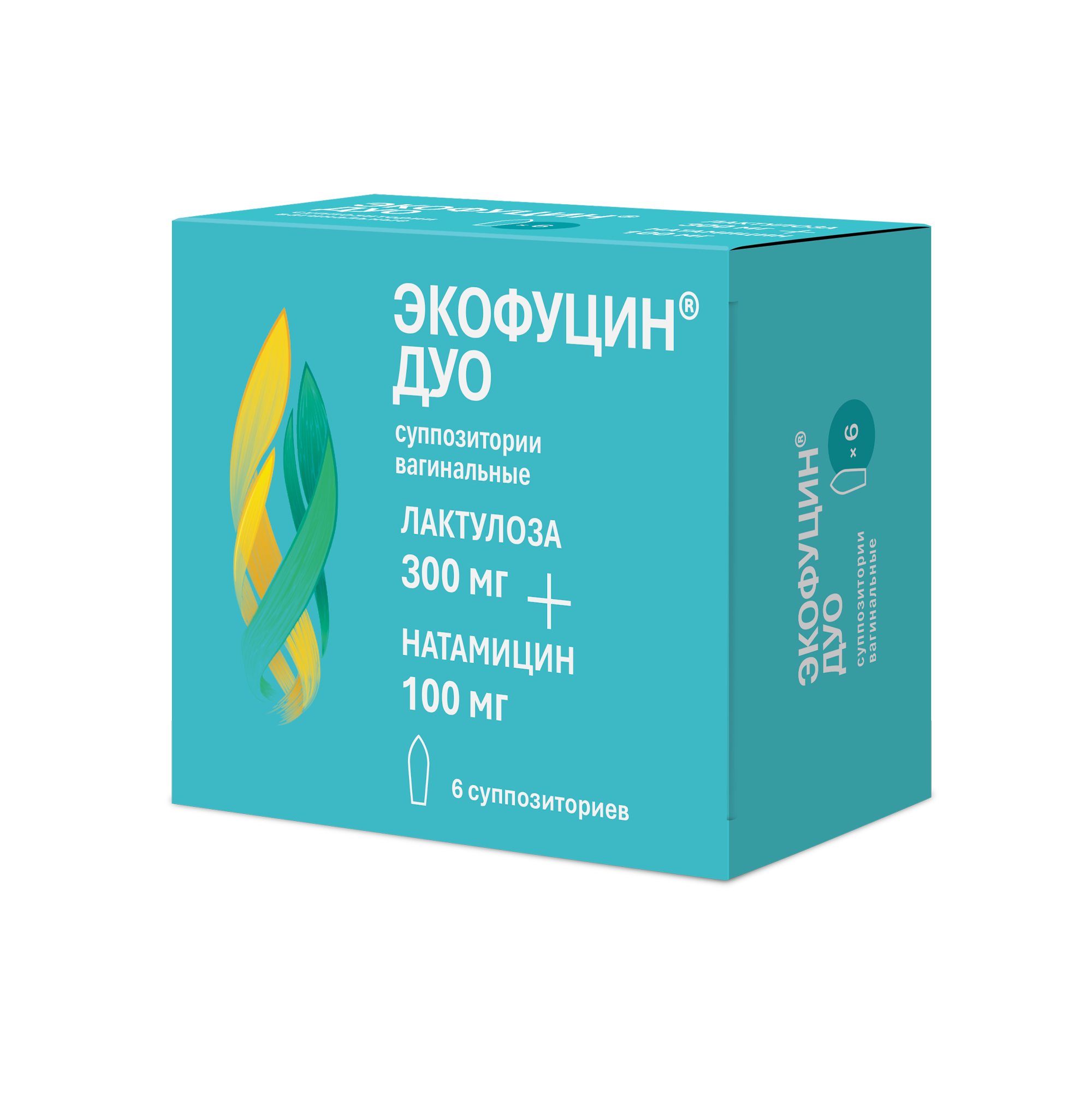 ЭКОФУЦИН ДУО СУПП ВАГ 100МГ+300МГ №6/АВВА РУС/