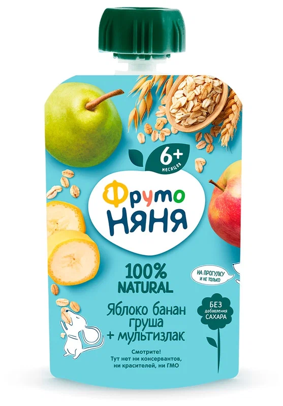 Фрутоняня пюре 90г яблоко