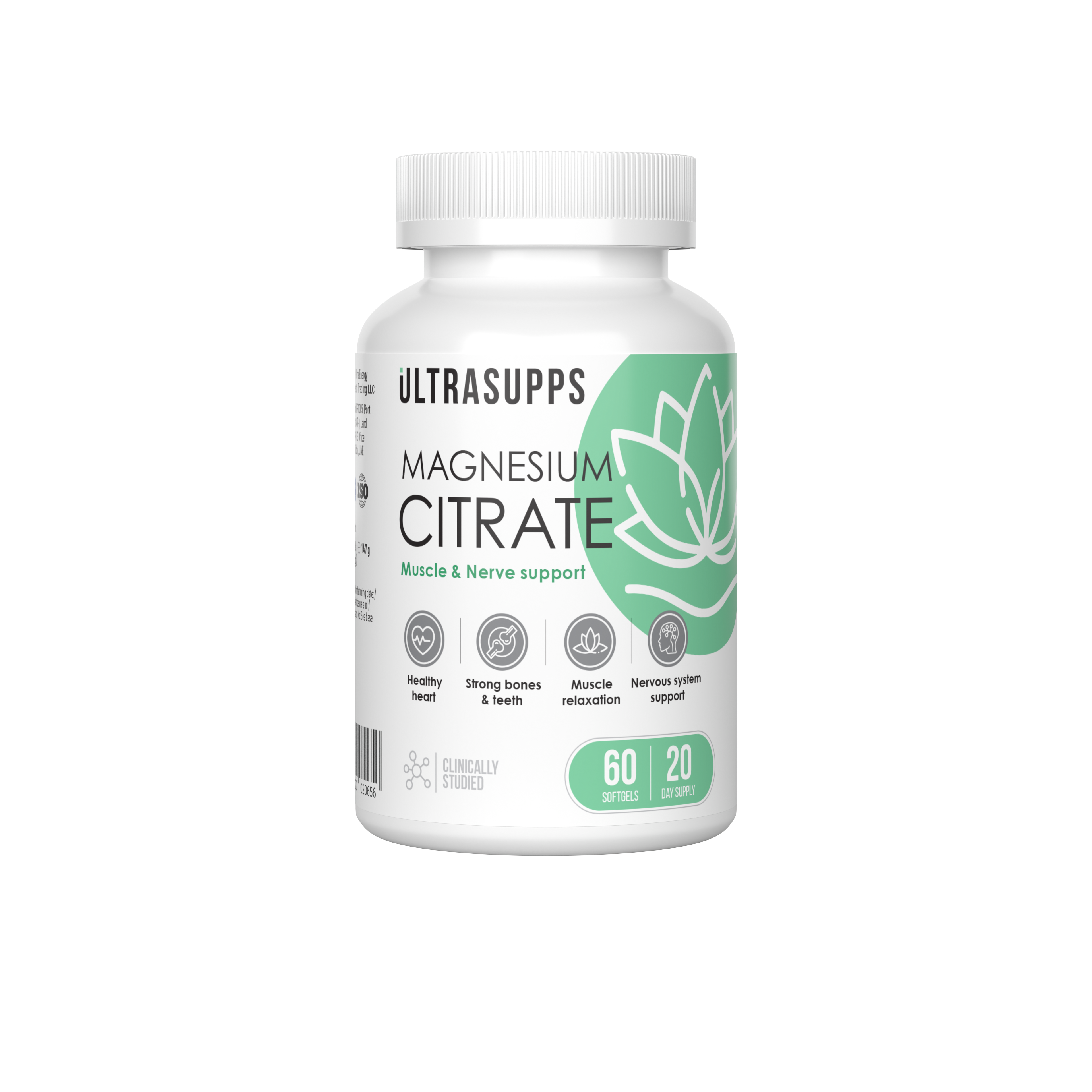 УЛЬТРАСАППС МАГНИЯ ЦИТРАТ КАПС МАССОЙ 2450МГ БАНКА №60