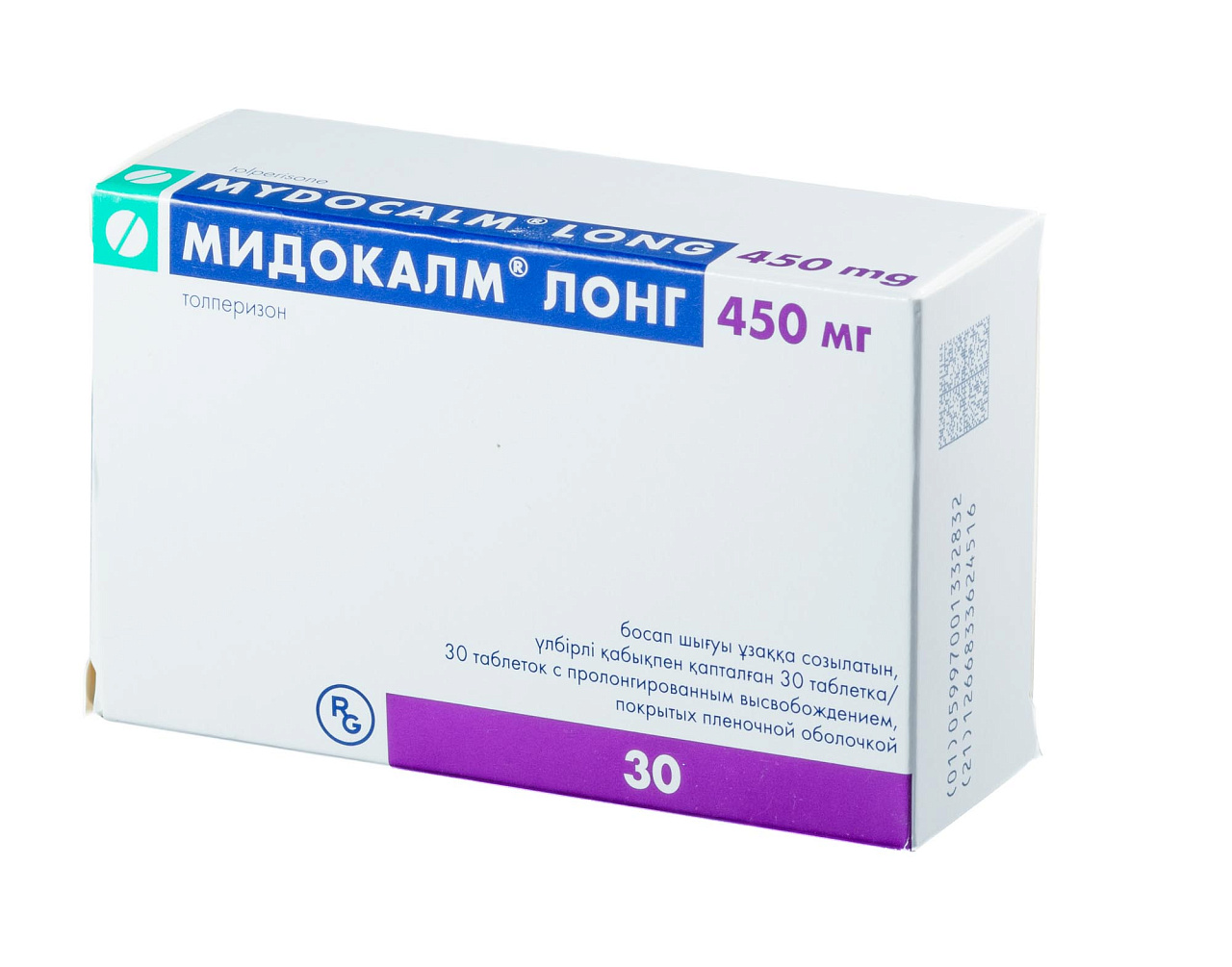 МИДОКАЛМ ЛОНГ ТАБ П/О 450МГ №30