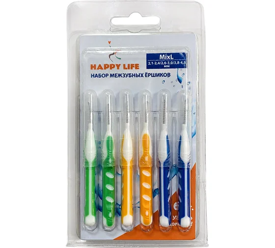 НАБОР МЕЖЗУБНЫХ ЕРШИКОВ MIXL 2,1-2,4/2,6-3,0/3,8-4,5