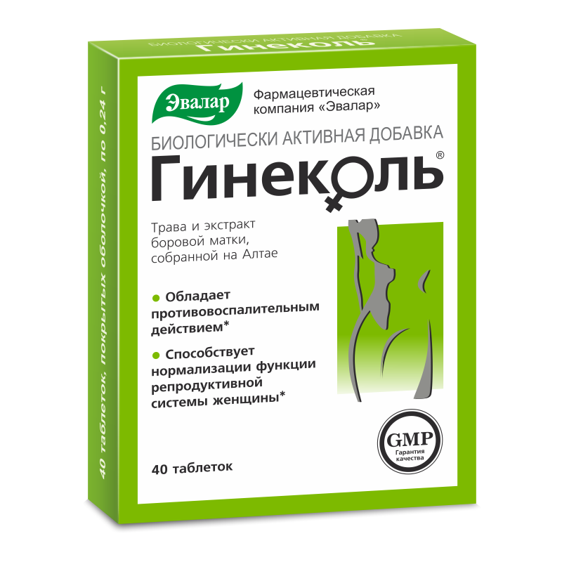 ГИНЕКОЛЬ ТАБ П/О №40/ЭВАЛАР/