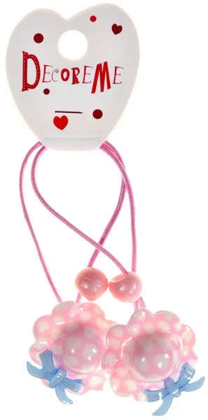 РЕЗИНКА ДЛЯ ВОЛОС "ШЛЯПКИ" 2 ШТ, 3 ЦВЕТА 2-713/08