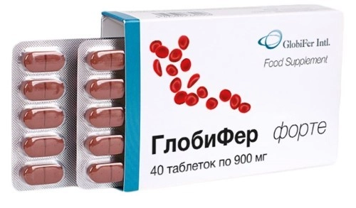 ГЛОБИФЕР ФОРТЕ ТАБ МАССОЙ 900МГ №40