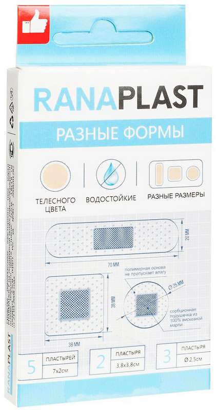 ЛЕЙКОПЛАС РАНАПЛАСТ НАБОР N10