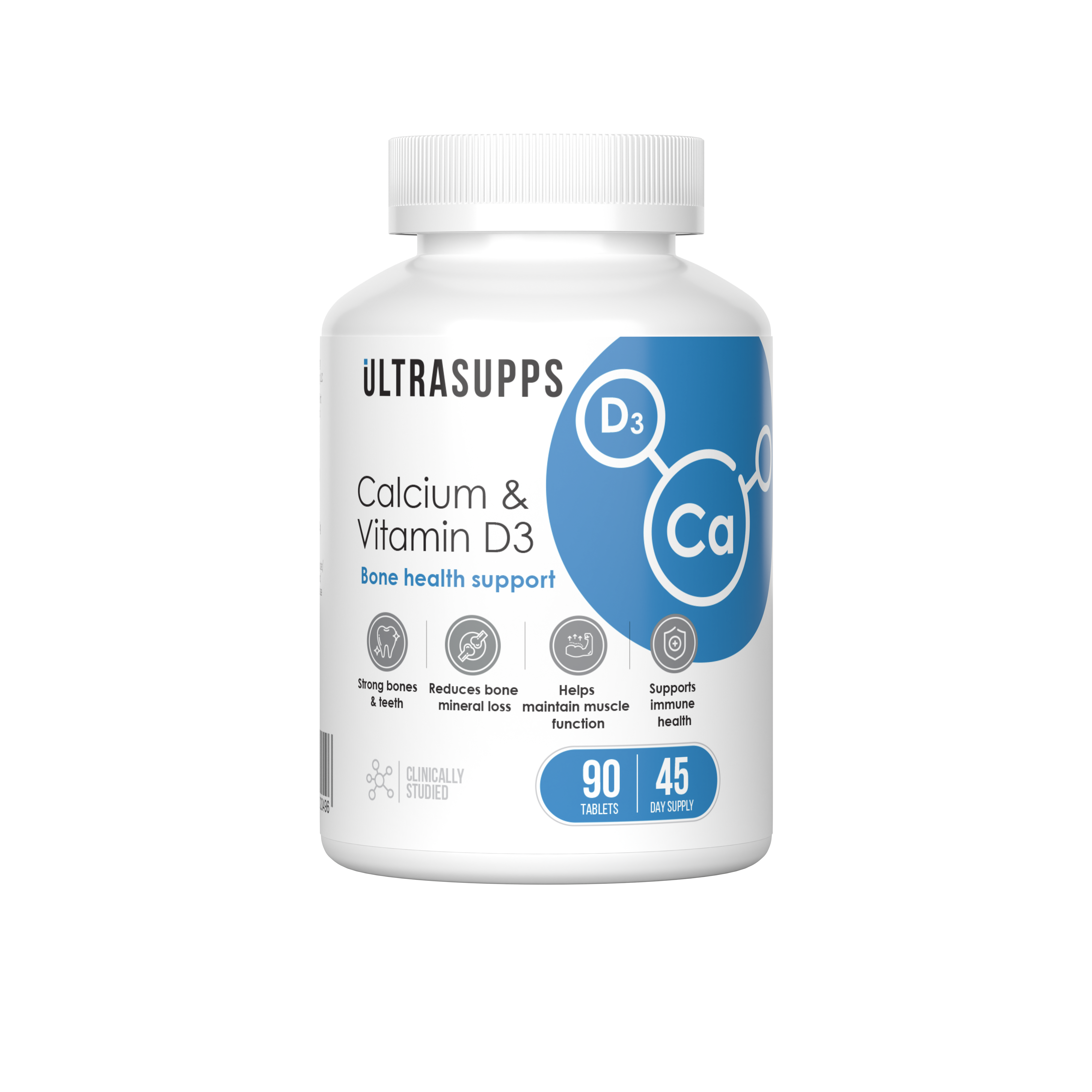 УЛЬТРАСАППС КАЛЬЦИЙ И ВИТАМИН D3 ТАБ 1700МГ №90 