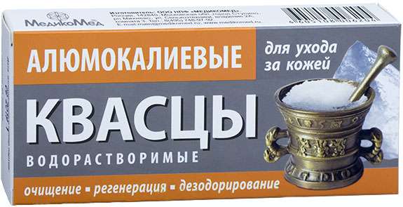 КВАСЦЫ АЛЮМОКАЛИЕВЫЕ ПОР 100Г/МЕДИКОМЕД/