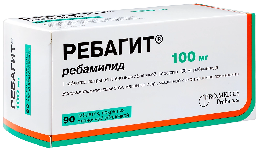 РЕБАГИТ ТАБ П/П/О 100МГ №90/ФАРМАКОР/