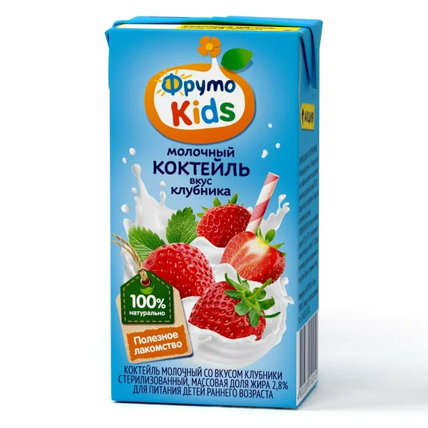 ФРУТОНЯНЯ КИДС КОКТЕЙЛЬ МОЛ КЛУБНИКА 200МЛ