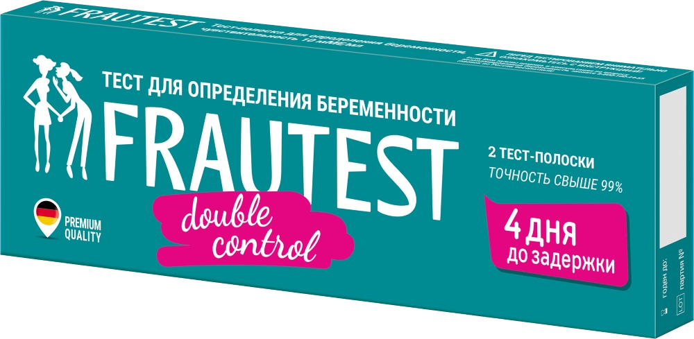 ТЕСТ Д/ОПР БЕРЕМЕННОСТИ ФРАУТЕСТ ДВОЙНОЙ КОНТРОЛЬ №2