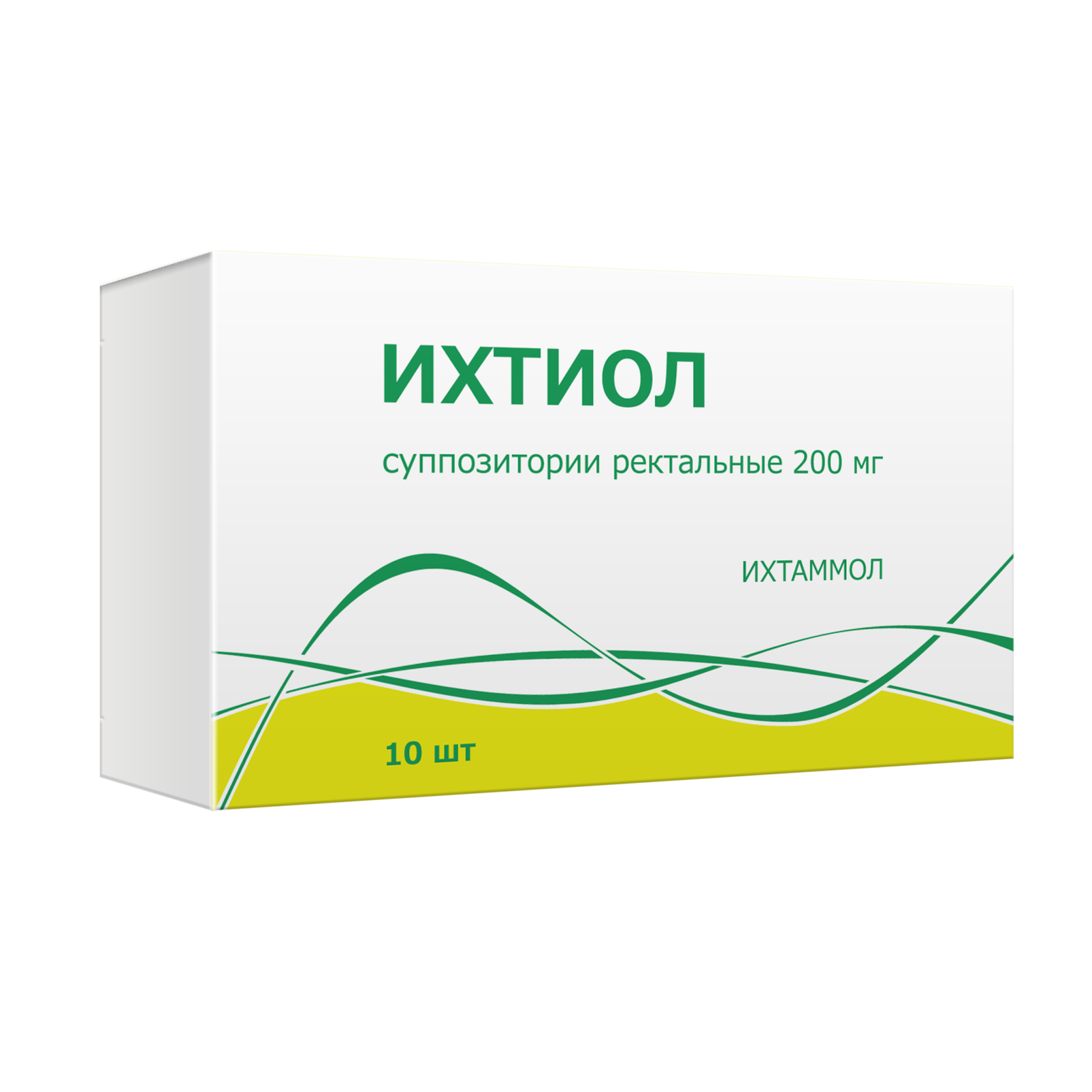 ИХТИОЛ СУПП РЕКТ 200МГ №10Г/ТУЛЬСКАЯ/