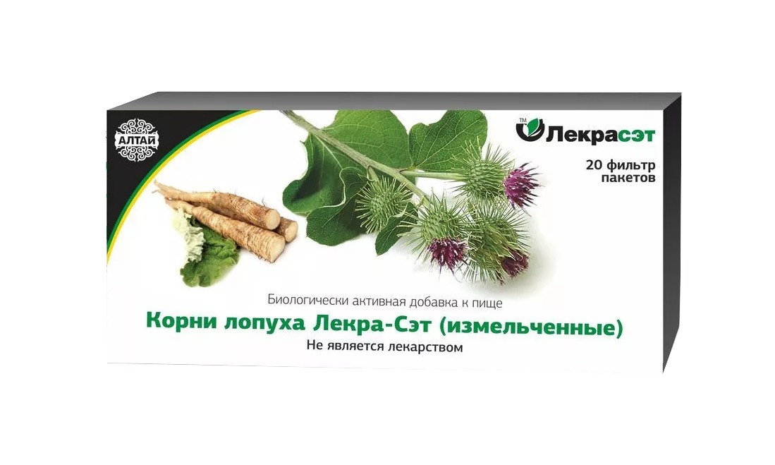 ЛОПУХА КОРЕНЬ Ф/П 1,5Г №20 /ЛЕКРА/
