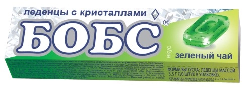 БОБС КАРАМЕЛЬ ЛЕДЕНЦОВАЯ СО ВКУСОМ ЗЕЛЕНОГО ЧАЯ С МЯТНЫМИ КРИСТАЛЛАМИ 3,5Г №10