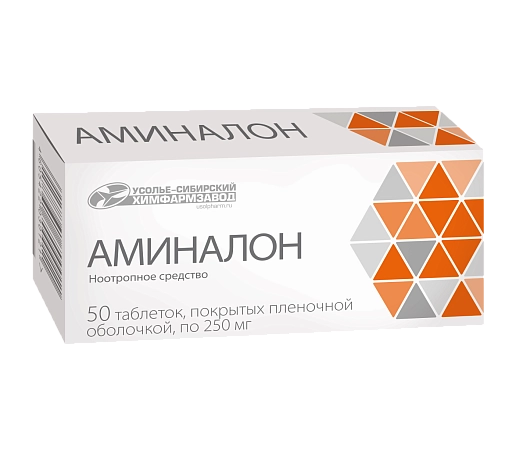 АМИНАЛОН ТАБ П/О 250МГ №50/УСОЛЬЕ-СИБИРСКИЙ/