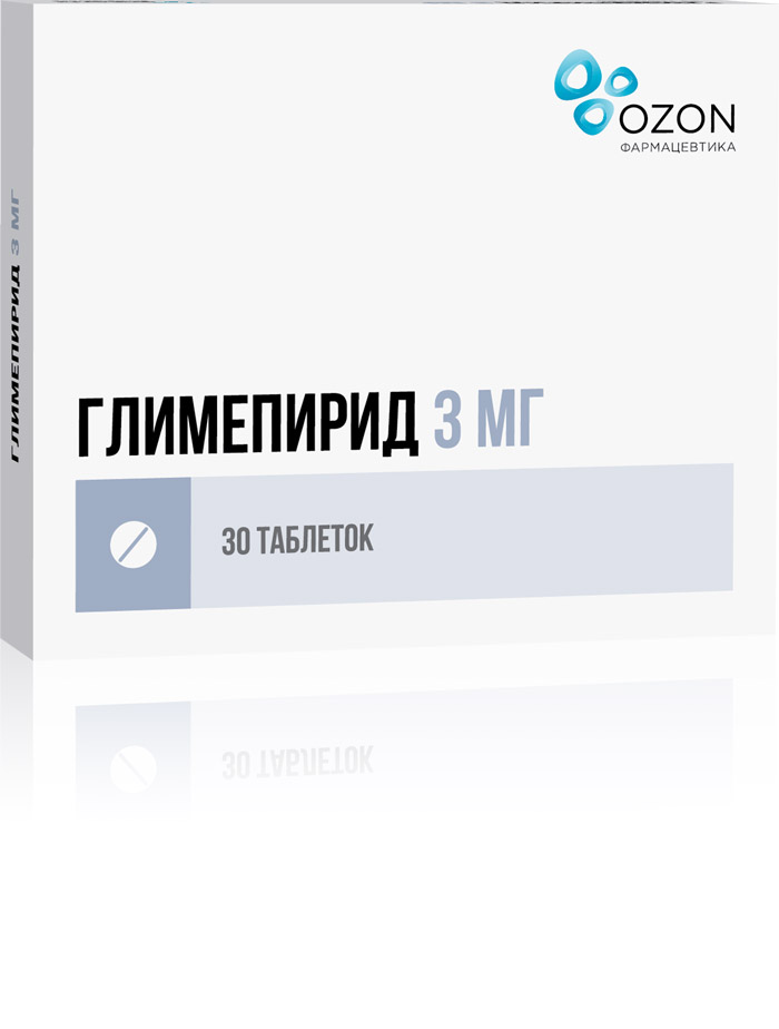 ГЛИМЕПИРИД ТАБ 3МГ №30/ОЗОН/