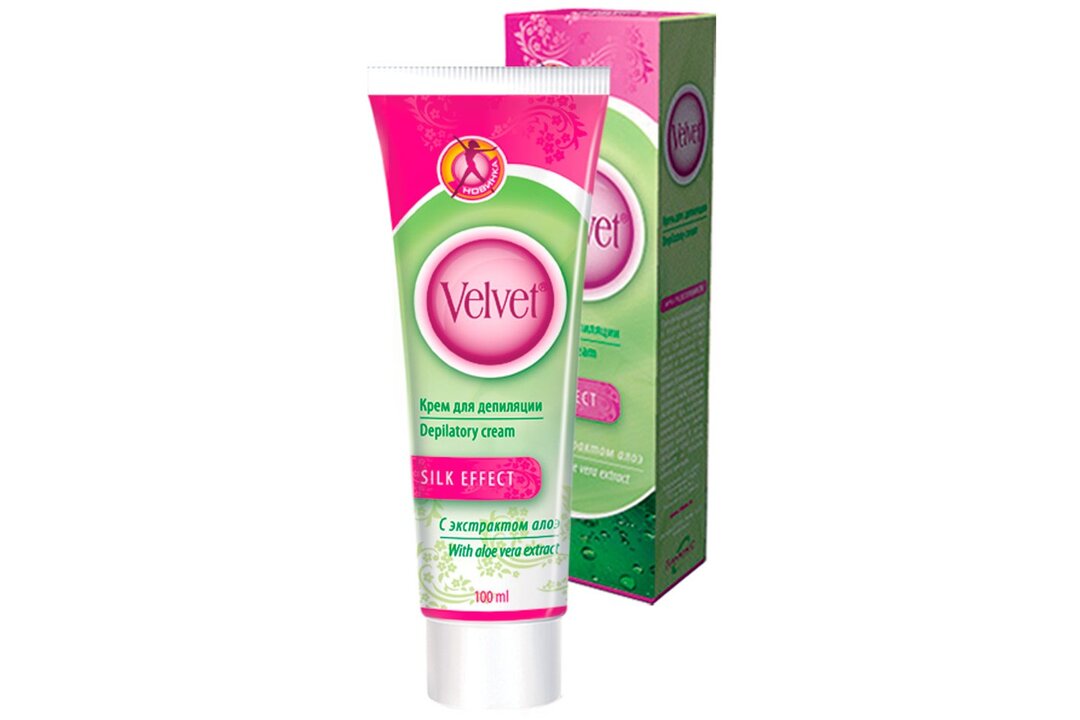 ВЕЛЬВЕТ КРЕМ ДЛЯ ДЕПИЛЯЦИИ С ЭКСТРАКТОМ АЛОЭ 100МЛ