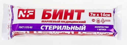 БИНТ МЕД СТ 7Х14СМ/МЕДОПТОРГ/