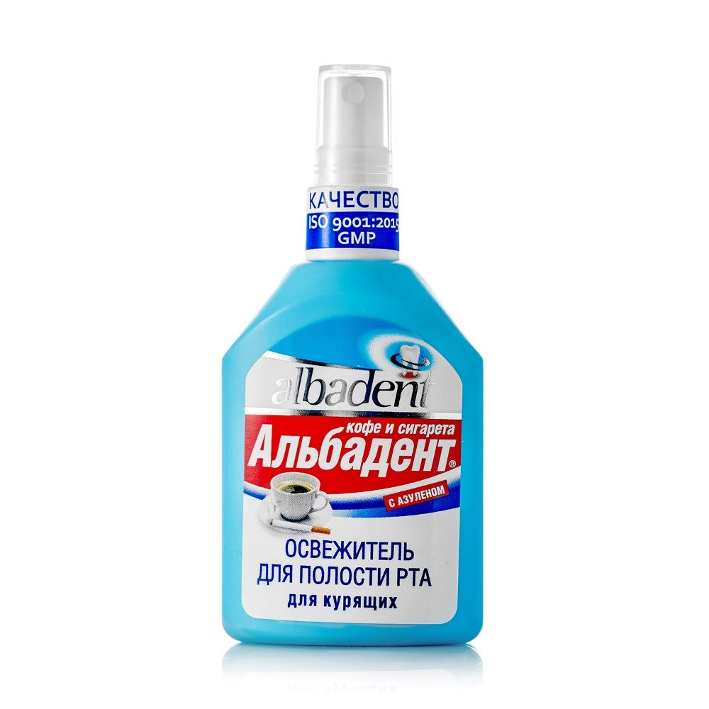 АЛЬБАДЕНТ ОСВЕЖИТЕЛЬ ДЛЯ ПОЛОСТИ РТА КОФЕ И СИГАРЕТА 35МЛ