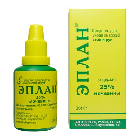 ЭПЛАН СРЕДСТВО Д/УХОДА ЗА КОЖЕЙ РУК И СТОП 25% МОЧЕВИНЫ 30Г