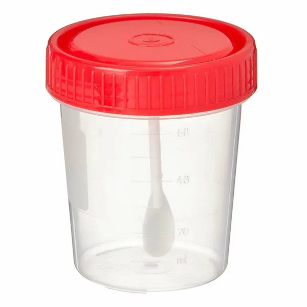 КОНТЕЙНЕР Д/СБОРА БИОМАТЕРИАЛА СТ ЛОЖКА-ШПАТЕЛЬ 60МЛ/ЕВРОКЭП/