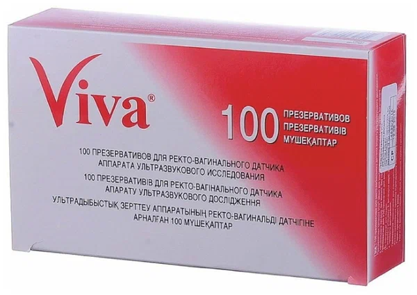 ПРЕЗЕРВАТИВЫ VIVA ДЛЯ УЗИ №100 Д