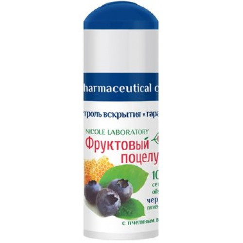 ФРУКТОВЫЙ ПОЦЕЛУЙ ПОМАДА ГИГИЕН Д/ГУБ ЧЕРНИКА 3,5Г