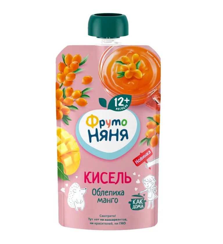 ФРУТОНЯНЯ КИСЕЛЬ ОБЛЕПИХА МАНГО 12МЕС+130МЛ