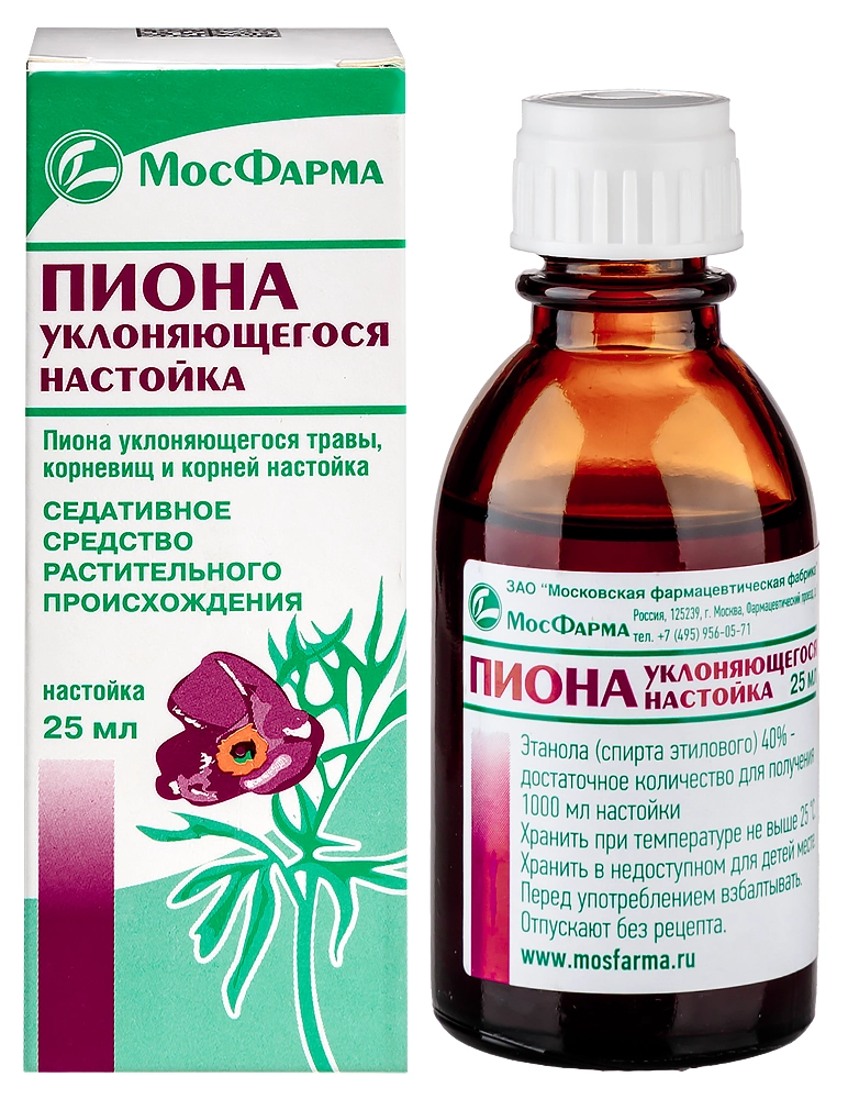 ПИОНА НАСТОЙКА ФЛ 25МЛ/МОСКОВСКАЯ/
