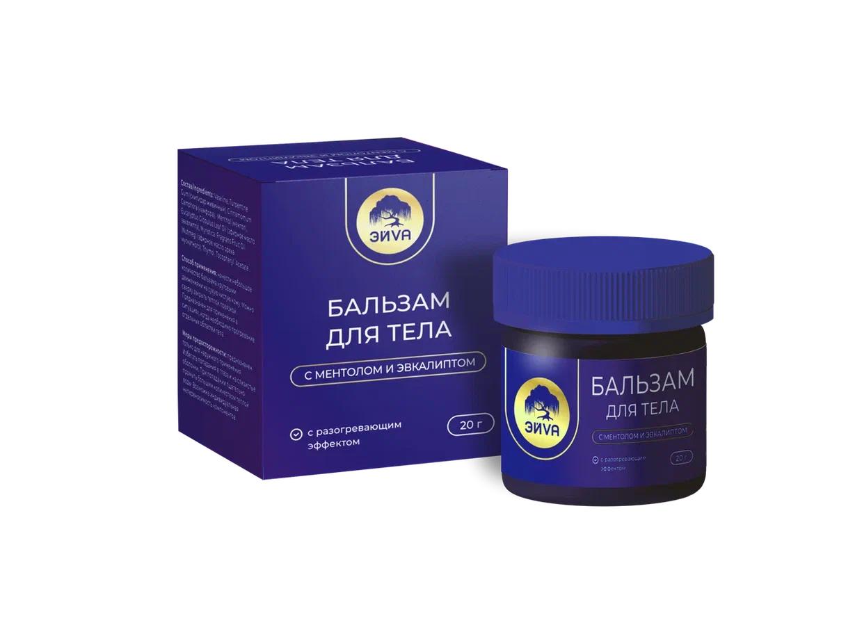 БАЛЬЗАМ ДЛЯ ТЕЛА С МЕНТОЛОМ И ЭВКАЛИПТОМ 20Г/ЭЙVА/ЭЙВА/