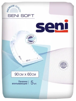 СЕНИ СОФТ ПЕЛЕНКИ 90Х60СМ №5 Д фото в интернет-аптеке Склад Лекарств