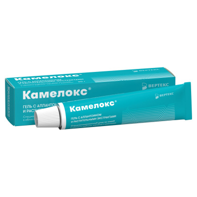 КАМЕЛОКС ГЕЛЬ С АЛЛАНТОИНОМ И РАСТ ЭКСТРАКТ 20Г фото в интернет-аптеке Склад Лекарств