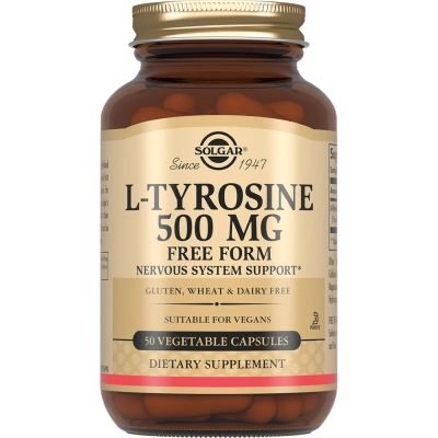 СОЛГАР L-ТИРОЗИН 500МГ КАПС МАССОЙ 716МГ №50 фото в интернет-аптеке Склад Лекарств