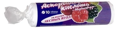АСКОРБИНОВАЯ К-ТА - МАРБИОФАРМ 25МГ "КРУТКА" ЛЕСНЫЕ ЯГОДЫ ТАБ №10 фото в интернет-аптеке Склад Лекарств