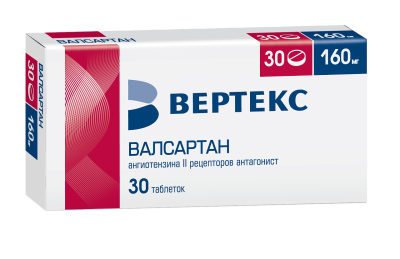 ВАЛСАРТАН ТАБ П/О 160МГ №30/ВЕРТЕКС/ фото в интернет-аптеке Склад Лекарств