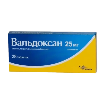 ВАЛЬДОКСАН ТАБ П/О 25МГ №28 фото в интернет-аптеке Склад Лекарств